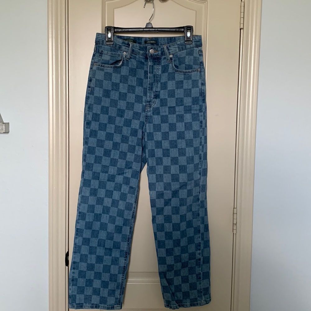 Checkered Jeans (NWOT)